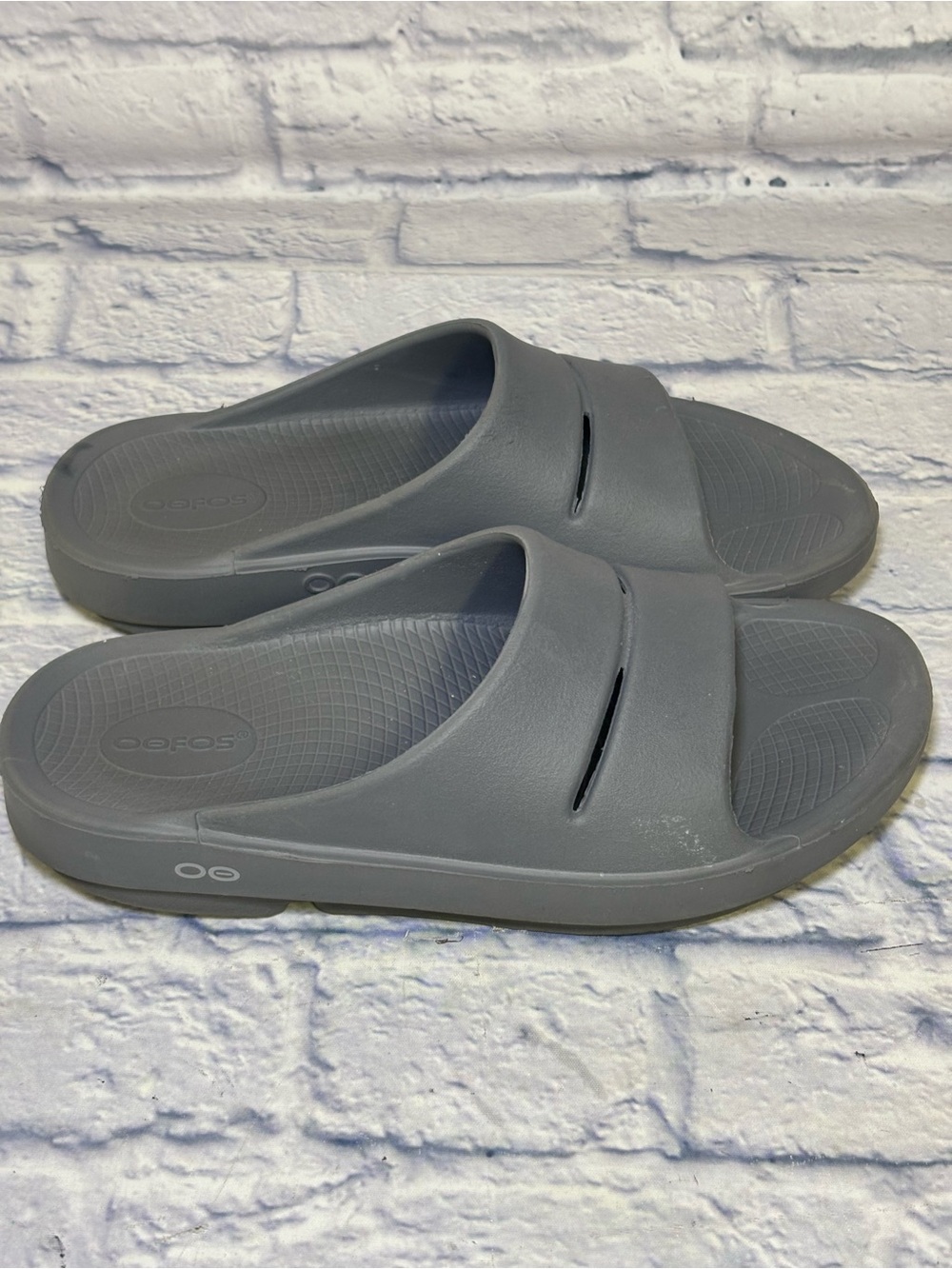 OOFOS OOAHH Recovery  Comfort Slide Gray Unisex Adult W-10/ M-8